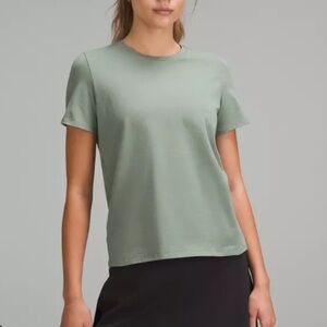 Lululemon Organic Cotton Crewneck Tshirt. Green. Medium.